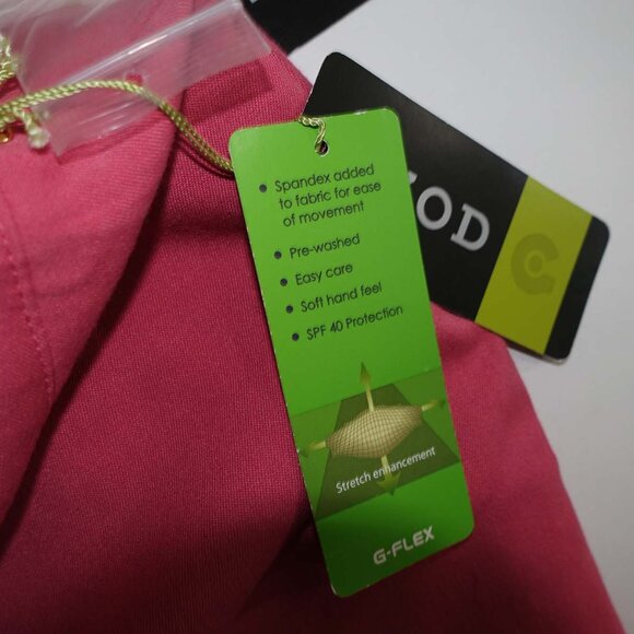 Izod Women's G-Flex Skort Size 14 NWT Pink UPF 40 Inner Shorts Golf Skirt - Picture 4 of 6